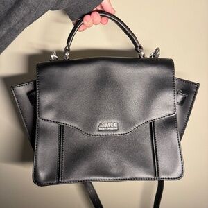 Aimee Kestenberg Phoenix Black Leather Satchel Crossbody Bag